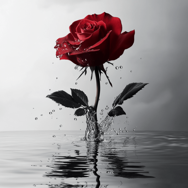 ⁦Rose in the water⁩ – תמונה ⁦2⁩